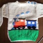 sweterek z pociągiem - pociąg 3