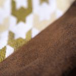 Miodowa boho bag w pepitkę - 