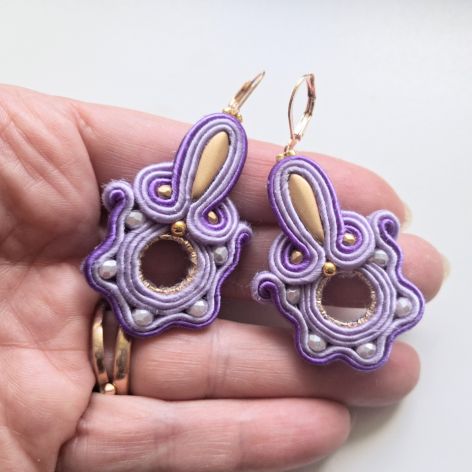 Lilac kolczyki sutasz