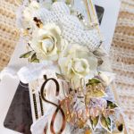 Kartka z szydełkowymi sercami - Zbliżenie