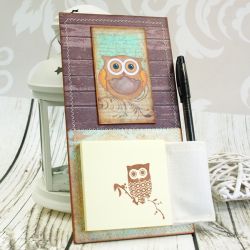 Notes na lodówkę -sowa