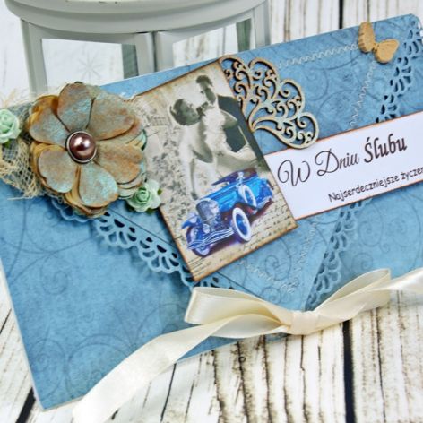 Kopertówka ślubna-in blue