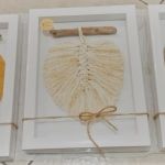 Obrazek liść boho w ramce 3d - 