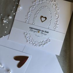 Zaproszenie ślubne! Otwierane z kopertą!
