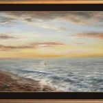 Pejzaż Morze, obraz ręcznie malowany, olej - do biura
