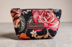 Mini kosmetyczka z żakardu w róże