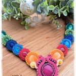 Naszyjnik sutasz Spirit of Summer kolorowy  - Soutache color