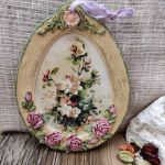 Dekor wiosenny - Decoupage - Cream Flowers - Dekor wiosenny - Decoupage - Cream Flowers