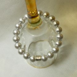 52. Bransoleta z pereł szklanych 10mm