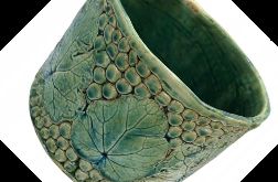 Doniczka Ceramiczna - Zielony Raj. Doniczka Ręcznie Robiona (Handmade)