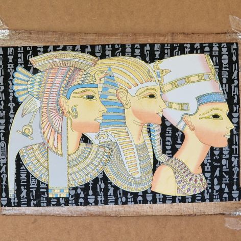 Papirus, Kleopatra Tutanchamon Nefertiti , 60x40 cm, obraz, Oryginalny 100%, Egipt, papier papirusowy 37