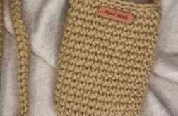 Mała torebka na ramię, etui na telefon,listonoszka whisky.