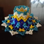 Świecznik z koralików TOHO - świecznik na prezent