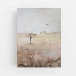 Drzewo-akwarela formatu 24/32 cm 