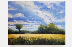 Pejzaż 3-praca pastelami
