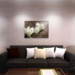 Obraz Biała magnolia - płótno - malowany - 