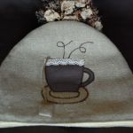 Lniana herbatka - ocieplacz/osłonka na czajnik - 