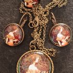 Kwiaty we włosach - zestaw biżuterii - Kwiaty we włosach