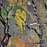 Akwarela pt Nierozlaczki yellow  - 