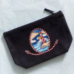 Ręcznie malowana płócienna kosmetyczna SAILOR - prezent do 100 zł
