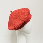 Klasyczny beret francuski z antenką czerwony - klasyczny beret