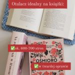 Makramowy otulacz na książkę - kolor błękitny - 