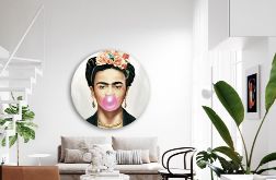 Frida Kahlo - Obraz na okrągłej ramie