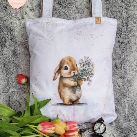 Ekologiczna torba na zakupy: króliczek