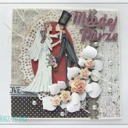 Kartka na Ślub z Parą Młodą