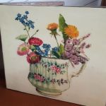 Serwetki i pudełko do herbaty polne kwiaty - foto 2