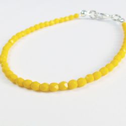 Żółta - minimalisyczna bransoletka