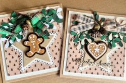 049,Boże Narodzenie - zestaw 2 kartek z pierniczkami