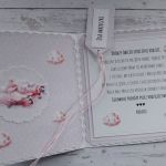 Kartka z okazji narodzin dziewczynki z misiem, personalizacja - Wnętrze kartki z życzeniami