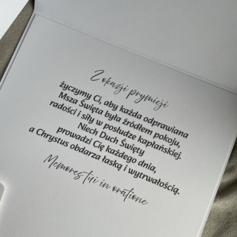 Prymicja! Święcenia Diakonatu! Inne okazje! Kartka w pudełku!