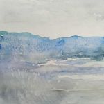 Pejzaż-dwie akwarele formatu 32/24 cm  - 