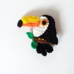 Broszka tukan - Tukan w egzotycznych kolorach