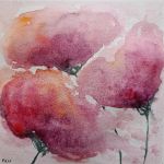 Maki-akwarela formatu 15/15 cm  - 