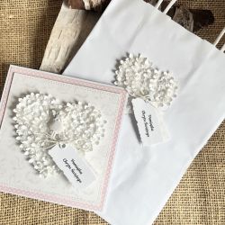 170,Kartka na chrzest w pudełku z torebką