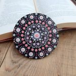 Komplet - Podkładka i Zakładka - Pink Drops - Podkładka pod kubek - ARTEKO