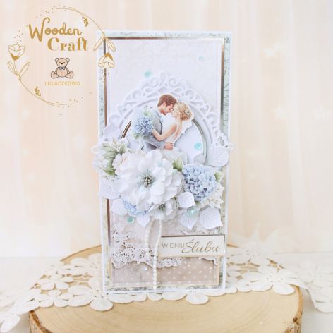 Kartka ślubna pamiątka ślubu "HydrangeaLove2"