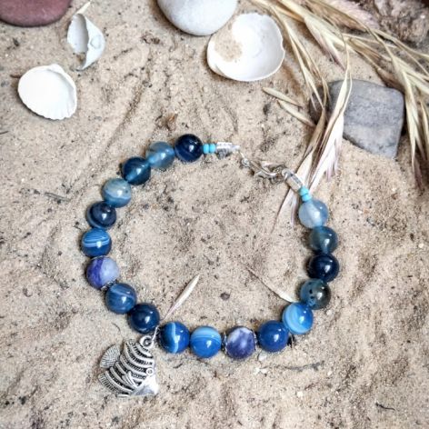 Bransoletka handmade - sodalit