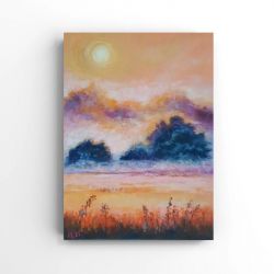 Pejzaż49-praca pastelami