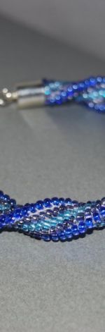 Niebiesko-szara bransoletka