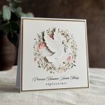 Ręcznie robione zaproszenia komunijne wzór 48B - Ręcznie robione zaproszenia komunijne