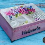Romantyczna herbaciarka, pudełko na herbatę, prezent - 