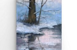 Drzewo-praca pastelami suchymi