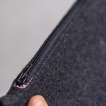 Kosmetyczka MAXI z grafitowego flauszu - 