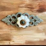 Artystyczna komoda z motywem anioła, rustykalny klimat, do salonu lub sypialni - 