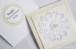 Kartka PAMIĄTKA I KOMUNII z serwetką #3