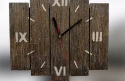 Zegar ścienny drewniany mały c.rzymskie